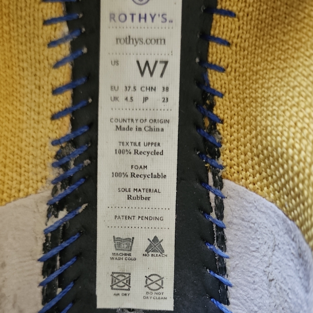 Rothy’s The Point flats in vibrant yellow knit — comfy, washable & eco-friendly - Picture 7 of 7